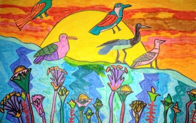 Algunas obras de arte de nuestros alumnos de 3º Básico